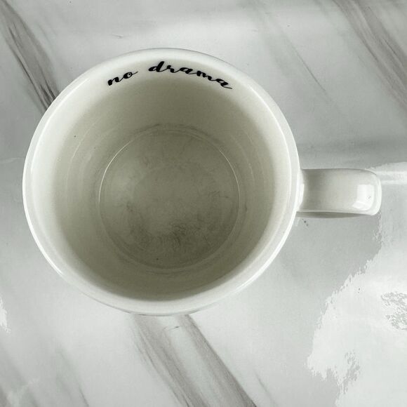 Opalhouse No Drama Llama 14oz Porcelain Mug Cup White Gray Multicolored - Picture 5 of 6